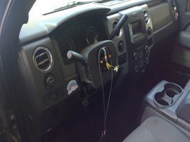 2013 FORD F-150, GRAY, CREW CAB, 3.5L, TURBO, AT, 4WD.   F26476